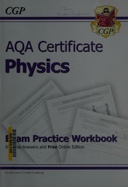 Aqa Certificate Physics Exam Practice Workbook Parsons Richard