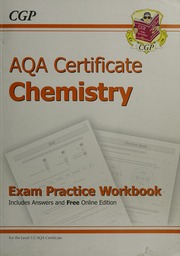 Aqa Certificate Chemistry Exam Practice Workbook Parsons Richard
