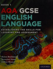 Aqa Gcse English Language Establishing The Skills For Learning And Assessment Book 1 Backhouse