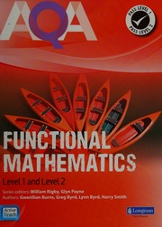 Aqa Functional Mathematics Level 1 And Level 2 Unknown