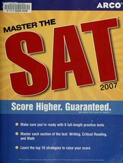 Arco Master The Sat 2007 Pine Phil Moran Margaret C Arco Publishing