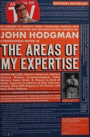 The Areas Of My Expertise An Almanac Of Complete World Knowledge Compiled With Instructive Annotation And Arranged In Useful Order Hodgman