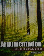 Argumentation Critical Thinking In Action Lapakko David Victor