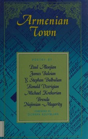 Armenian Town Poetry 1st Edition Aloojian Paul
