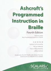 Ashcrofts Programmed Instruction In Braille 4th Ed Holbrook