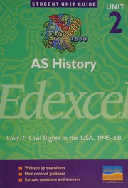 As History Unit 2 Civil Rights In The Usa 194568 Bunce R E R Robin E R