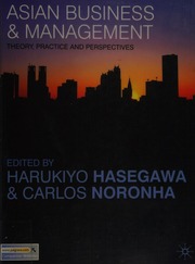Asian Business And Management Theory Practice And Perspectives Hasegawa