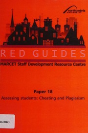 Assessing Students Cheating And Plagiarism New Ed Revised And Updated By Fiona Duggan Brown