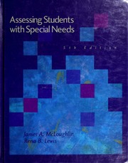 Assessing Students With Special Needs 5th Ed James A Mcloughlin