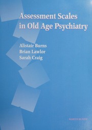 Assessment Scales In Old Age Psychiatry None Burns Alistair S