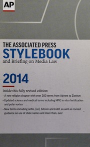 Associated Press Stylebook 2014 49th Edition Christian Darrell