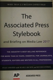 The Associated Press Stylebook 2017 And Briefing On Media Law Froke