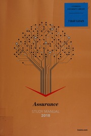 Assurance Study Manual For Exams In 2018 Institute Of Chartered Accountants In England And Wales