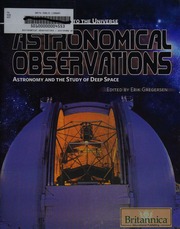Astronomical Observations Astronomy And The Study Of Deep Space 1st Ed Gregersen