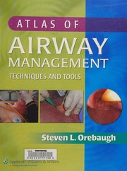 Atlas Of Airway Management Techniques And Tools Orebaugh Steven L
