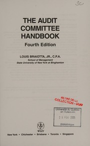 The Audit Committee Handbook 4th Ed Braiotta Louis 1943