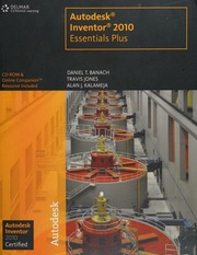 Autodesk Inventor 2010 Essentials Plus Banach Daniel T Jones
