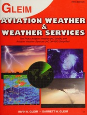 Aviation Weather And Weather Services 5th Ed Gleim Irvin N Gleim