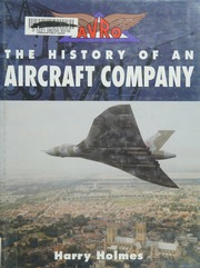 Avro The History Of An Aircraft Company Holmes Harry 1936
