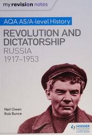 Aqa Asalevel History Revolution And Dictatorship Russia 19171953 Owen
