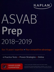 Asvab Prep 20182019 Kaplan Publishing Publisher
