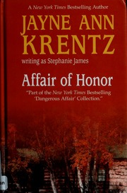 Affair Of Honor James Stephanie