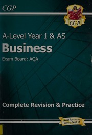 Alevel Year 1 As Business Exam Board Aqa Complete Revision Practice Harrison