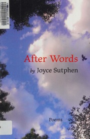 After Words Poems Sutphen Joyce