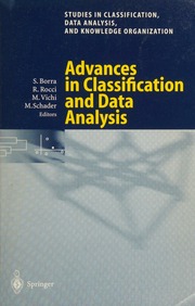Advances In Data Analysis And Classification 1 Edition Borra