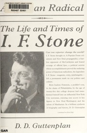 American Radical The Life And Times Of If Stone 1st Ed Guttenplan