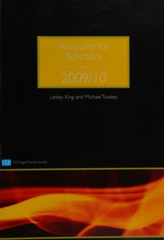 Accounts For Solicitors 20092010 Ed King L C