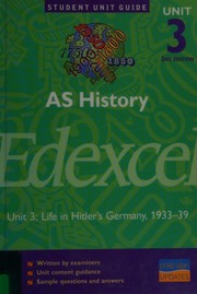 As History Unit 3 Life In Hitlers Germany 193339 2nd Ed Stewart