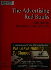 The Advertising Red Books Advertisers Business Classifications 2003 Lexisnexis Firm