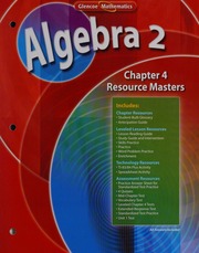 Algebra 2 Resource Masters Glencoemcgrawhill