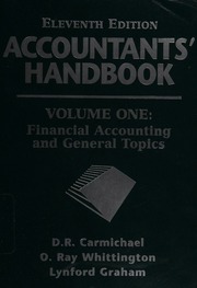Accountants Handbook 11th Ed Carmichael D R Douglas R 1941 Whittington