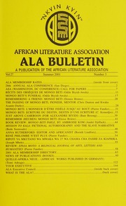 Ala Bulletin Unknown