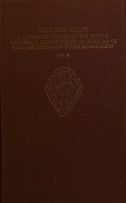 Ancrene Wisse A Corrected Edition Of The Text In Cambridge Corpus Christi College Ms 402 With Variants From Other Manuscripts Millett