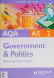 Aqa As Government Politics Student Unit Guide Unit 2 Governing Modern Britain Aqa As Government Politics Student Unit Guide Unit 2 Governing Modern Britain Fairclough
