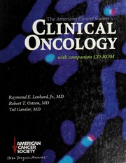 American Cancer Societys Clinical Oncology American Cancer Societys Clinical Oncology 1st Ed Lenhard