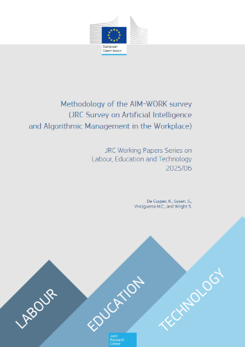 Methodology Of The Aimwork Survey Jrc Survey On Artificial Intelligence And Algorithmic Management In The Workplace Kim De Cuyper