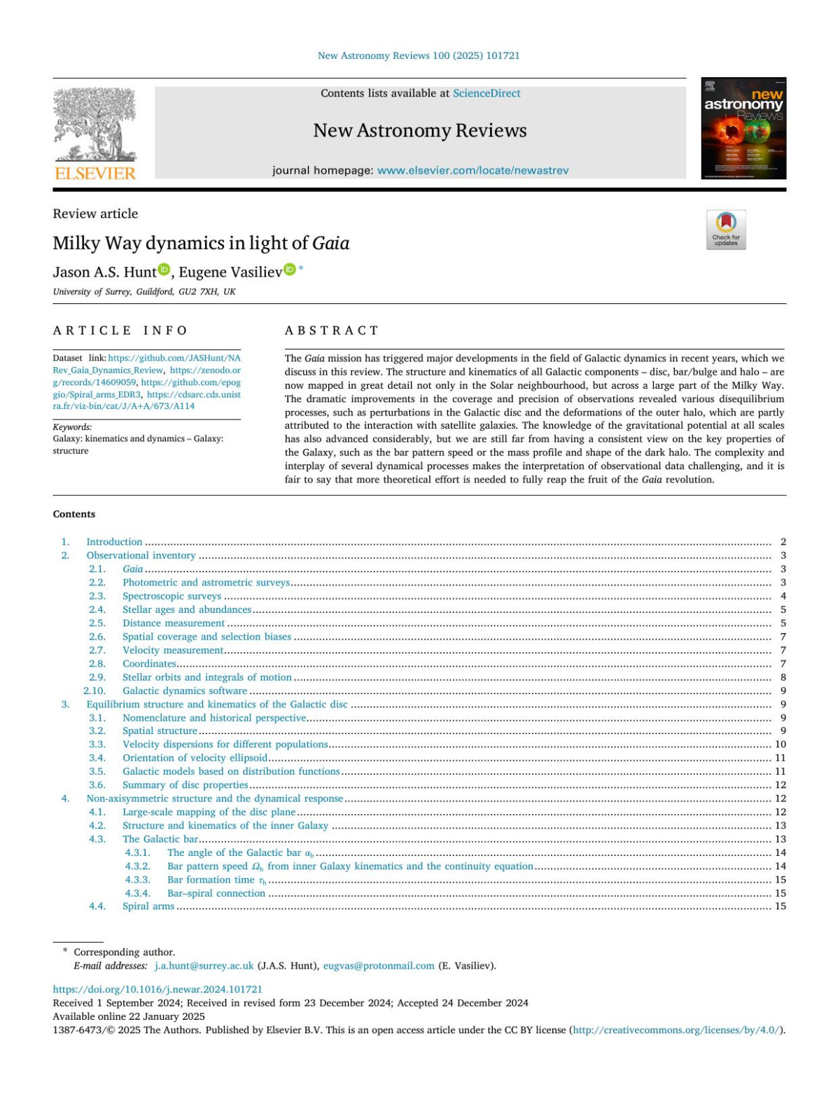 Milky Way Dynamics In Light Of Gaia Jason As Hunt