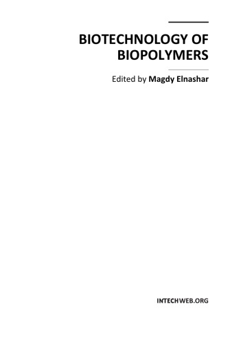 Biotechnology Of Biopolymers Magdy Elnashar