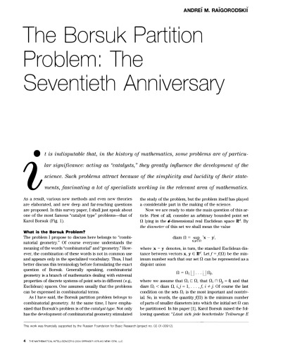 The Mathematical Intelligencer Volume 26 Issue 3 Ml Senechal