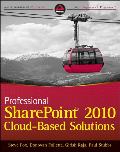 Professional Sharepoint 2010 Cloud Based Solutions 1st Edition Steve Fox
