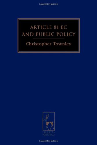 Article 81 Ec And Public Policy Christopher Townley