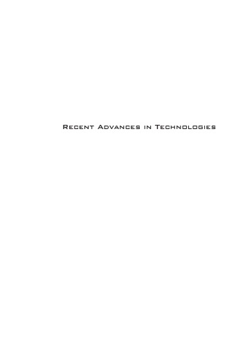 Recent Advances In Technologies Maurizio A Strangio