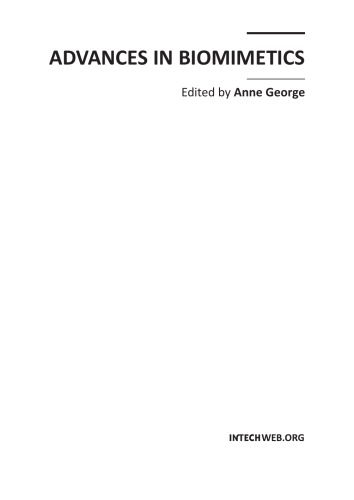 Advances In Biomimetics Anne George