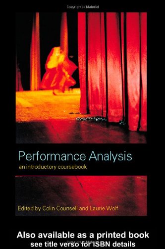 Performance Analysis An Introductory Coursebook Colin Counsell