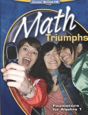 Math Triumphs Foundations For Algebra 1 Teacher Edition Glencoe Mcgrawhill 2010 Glencoe