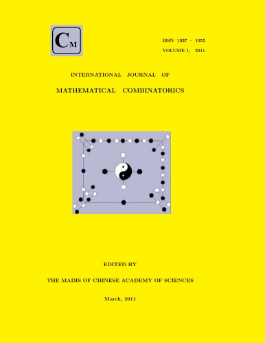 International Journal Of Mathematical Combinatorics Volume 1 2011 Linfan Mao Editorinchief